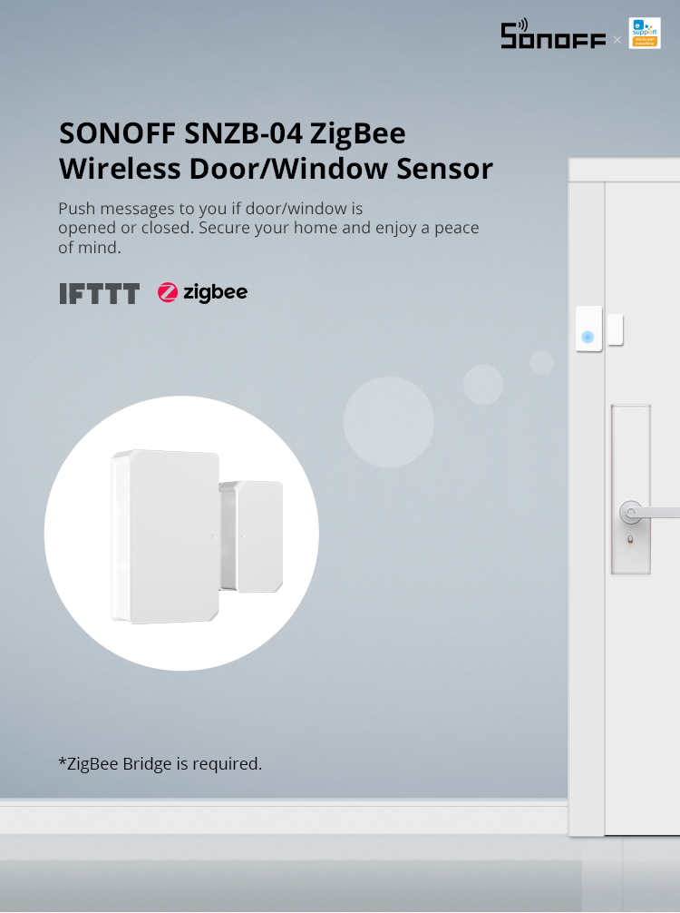 SONOFF SNZB-04 Zigbee Smart Mini Door Sensor